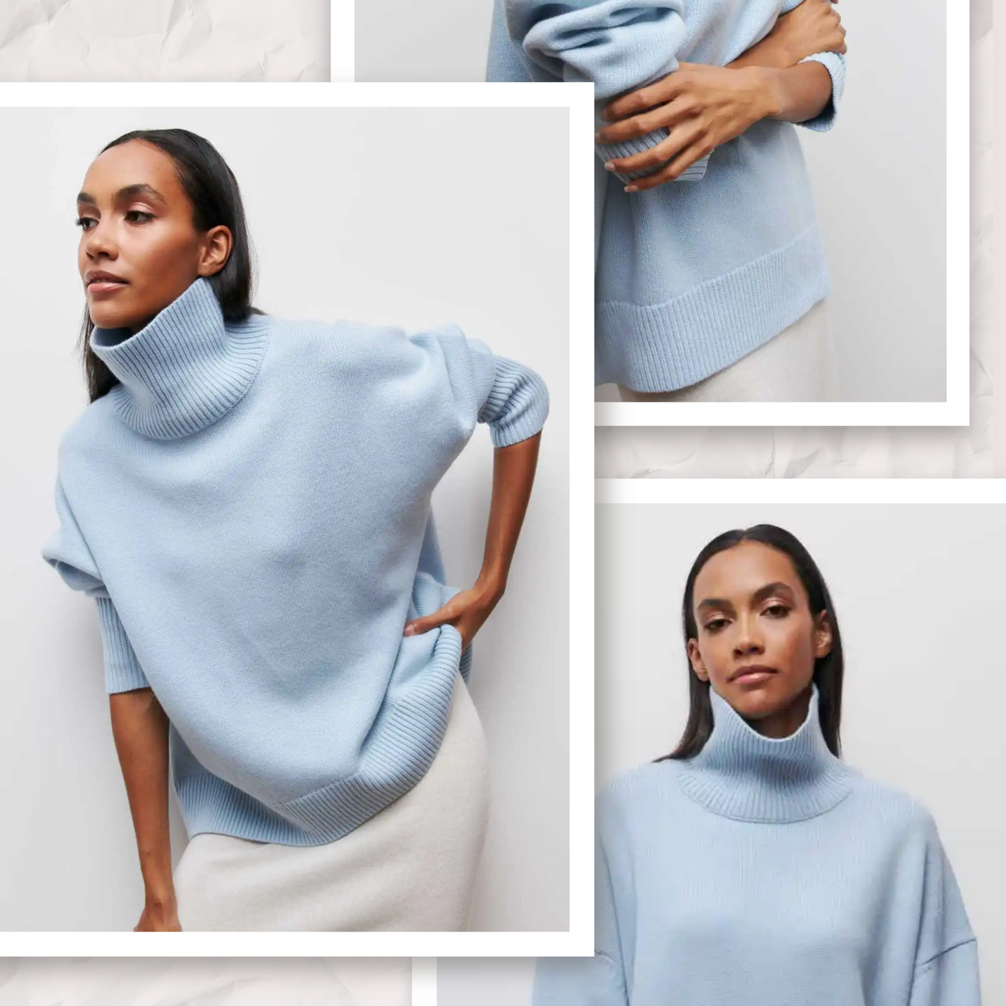 Maglione Collo Arrotondato Elegance