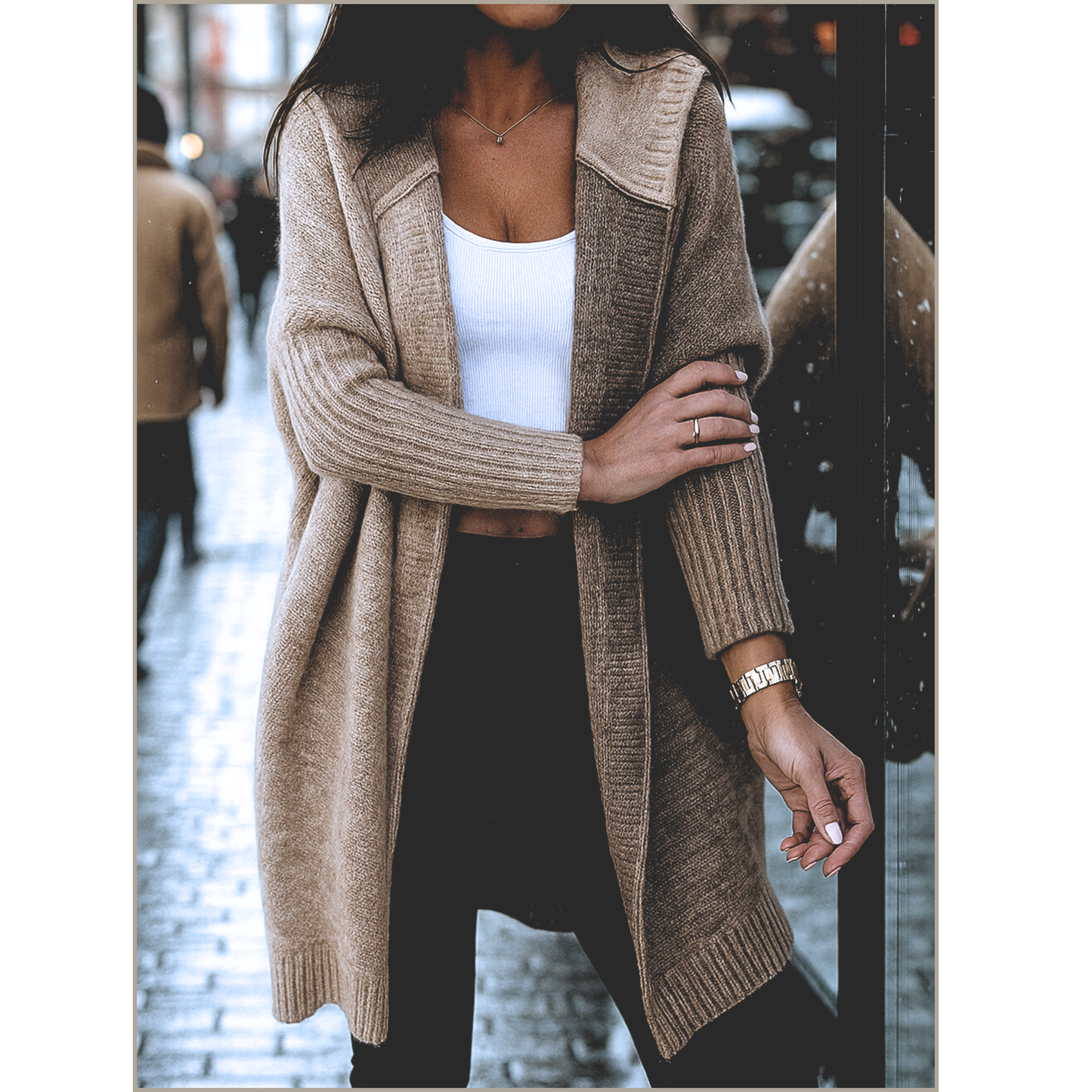 Cardigan con Cappuccio