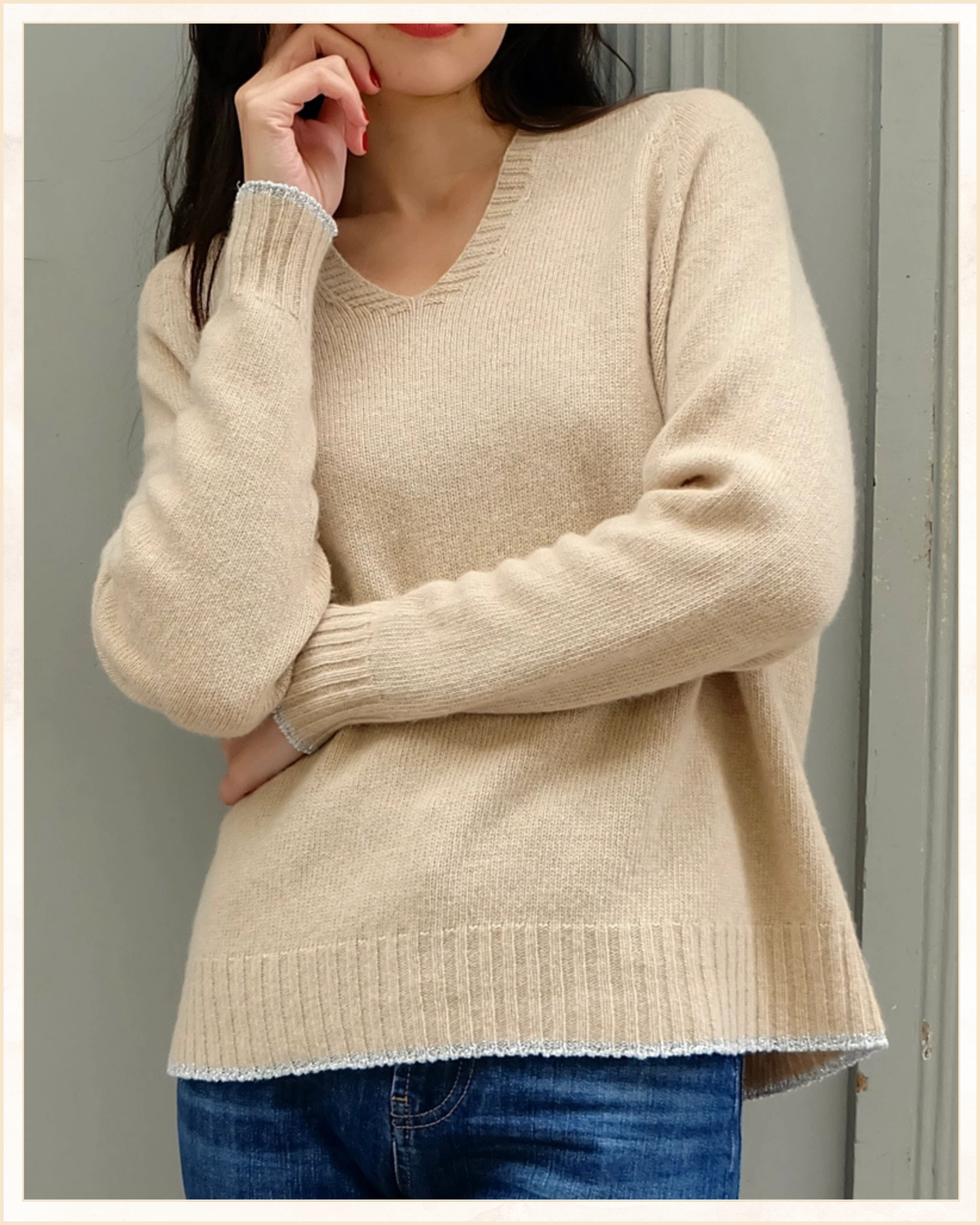 Maglione in misto lana e cashmere