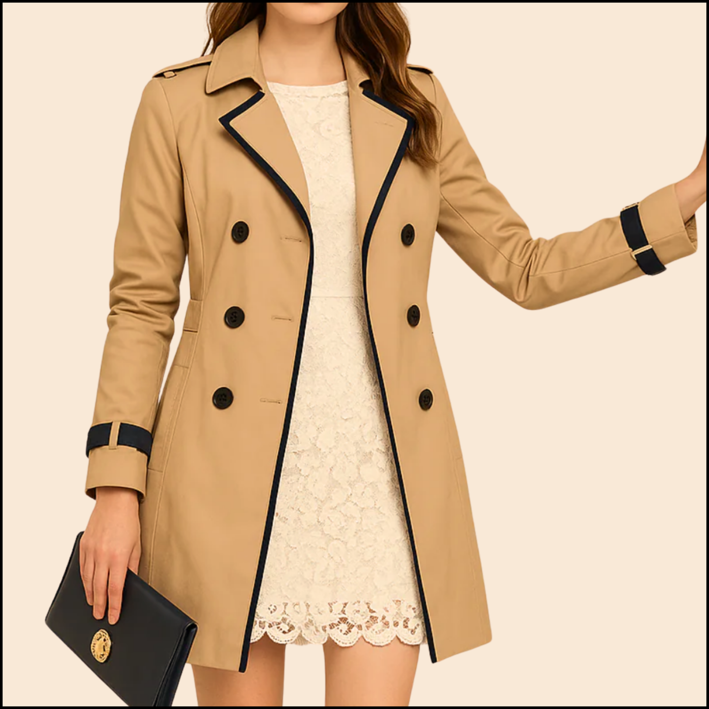Trench Eleganza a Contrasto