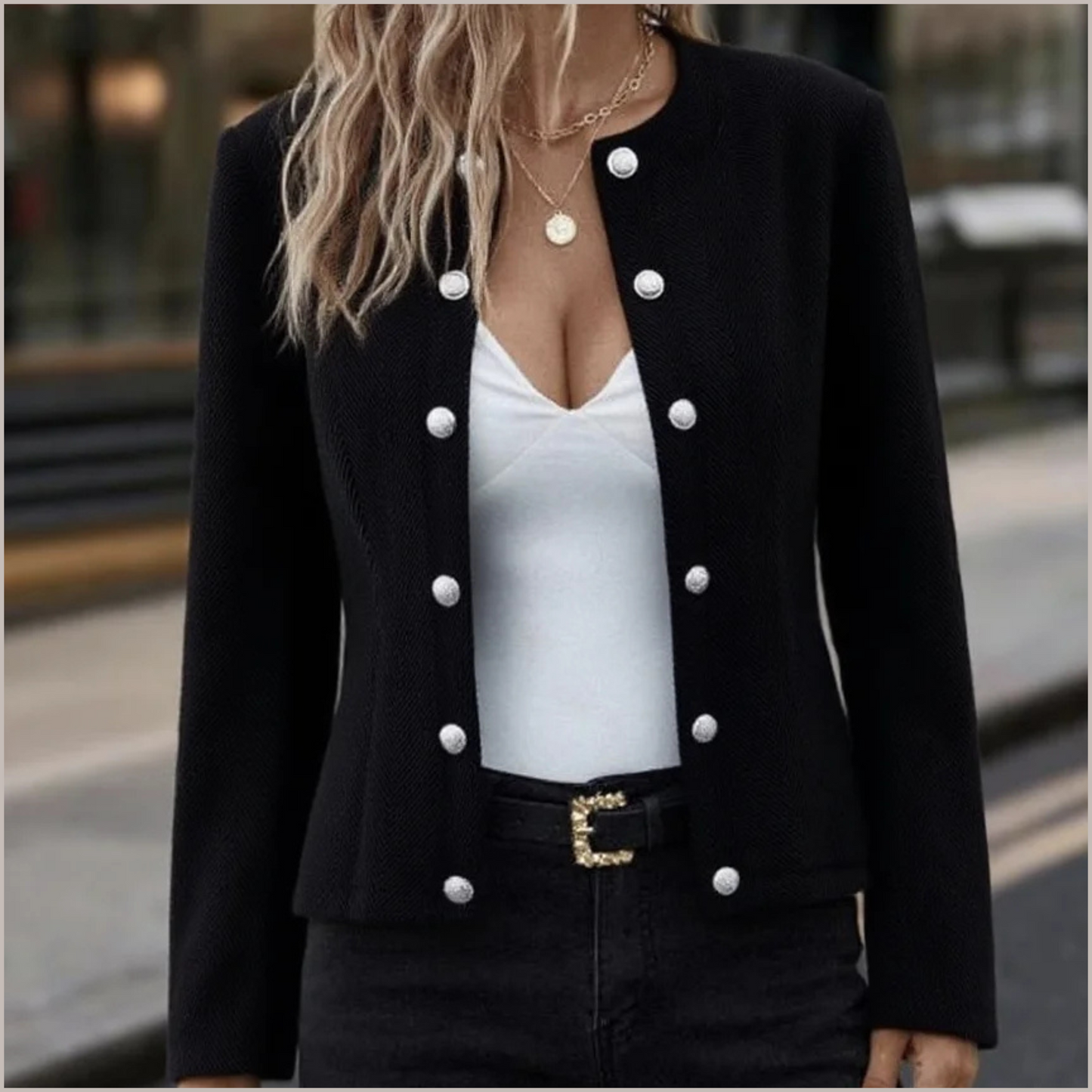 Blazer con Bottoni