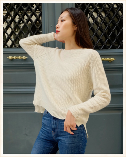 Maglia in cashmere e lana · Linea Essenziale