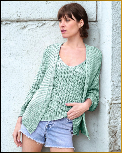 Cardigan corto in crochet