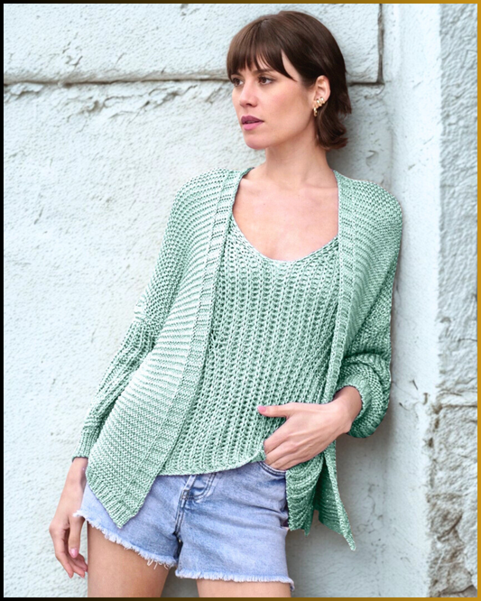 Cardigan corto in crochet