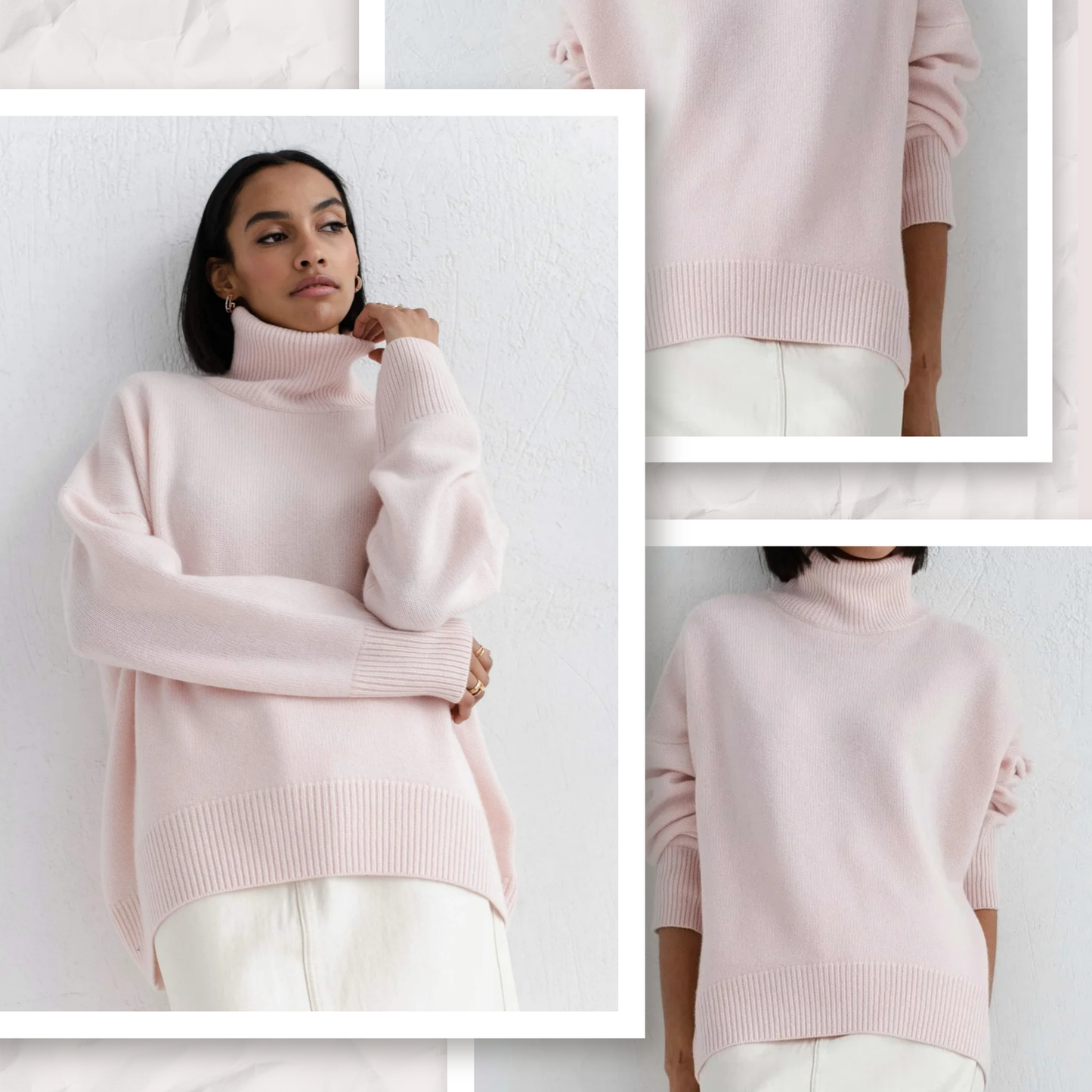 Maglione Collo Arrotondato Elegance