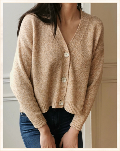 Cardigan in lana mélange · Linea Essenziale