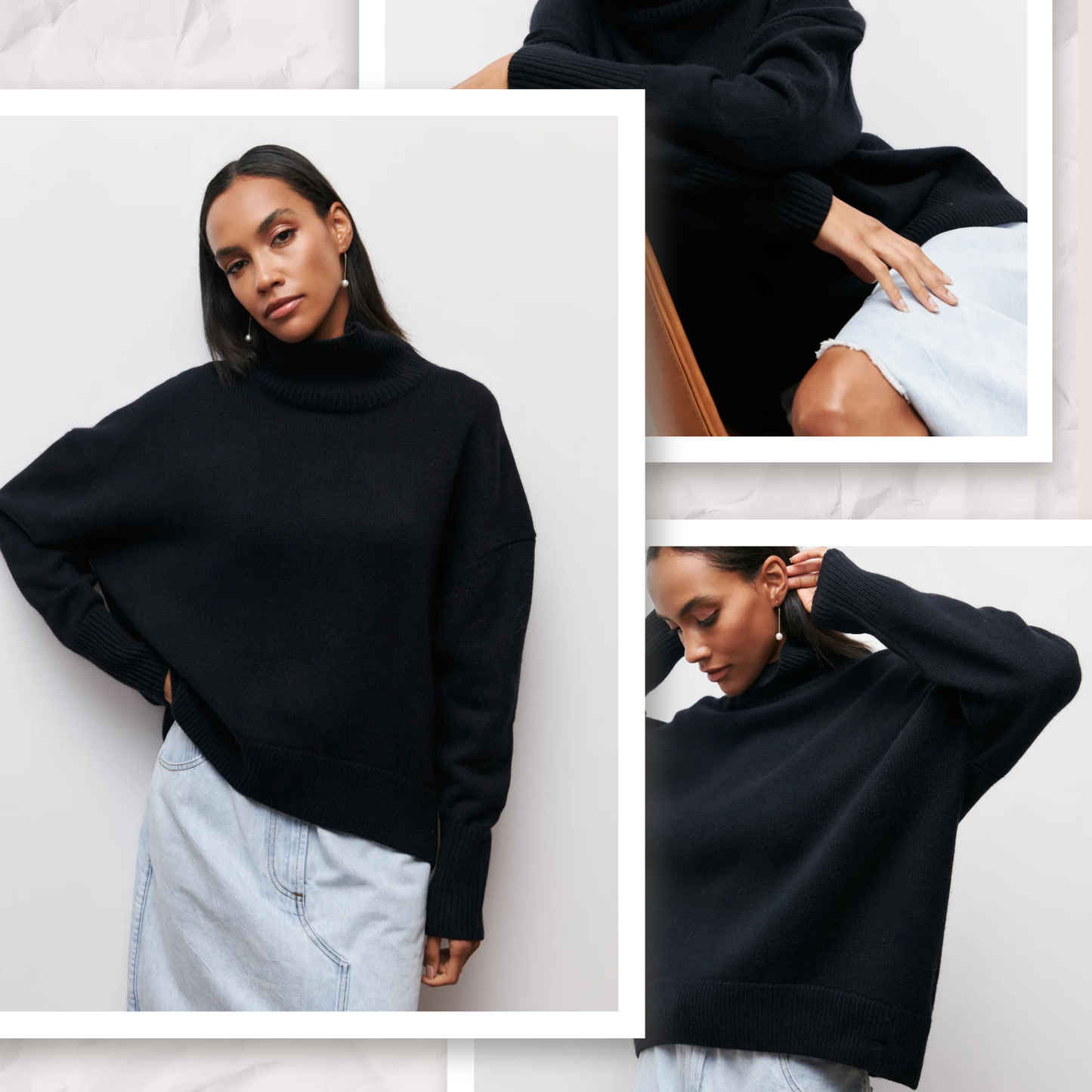 Maglione Collo Arrotondato Elegance