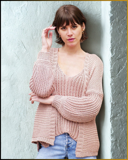 Cardigan corto in crochet