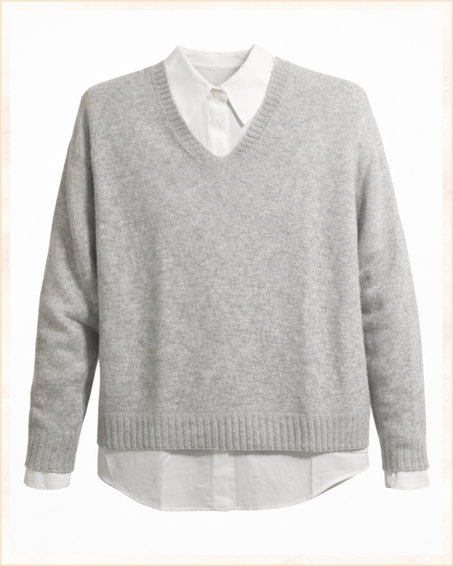 Maglia in misto lana e cashmere · Linea Essenziale