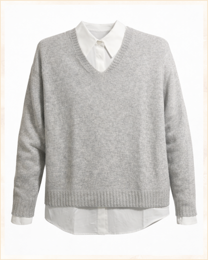 Maglia in misto lana e cashmere · Linea Essenziale