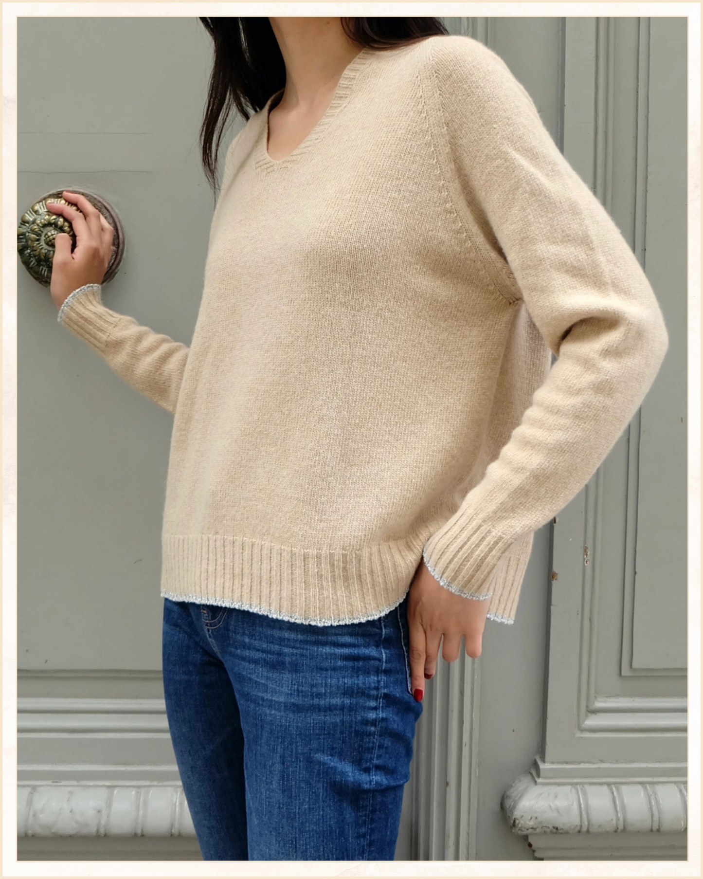 Maglia in misto lana e cashmere · Linea Essenziale