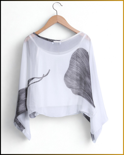 Blusa leggera in seta