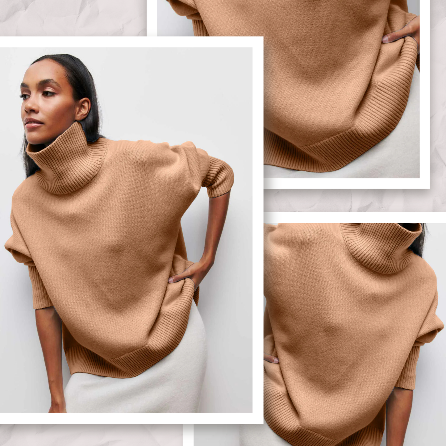 Maglione Collo Arrotondato Elegance