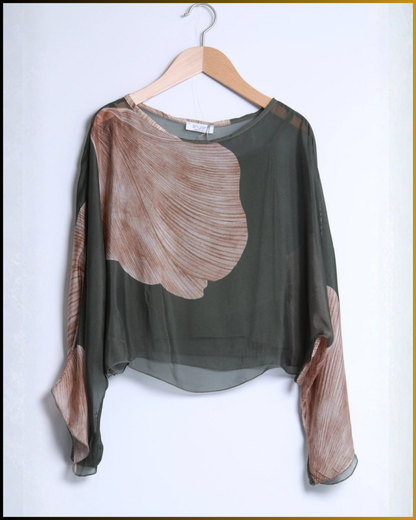 Blusa leggera in seta