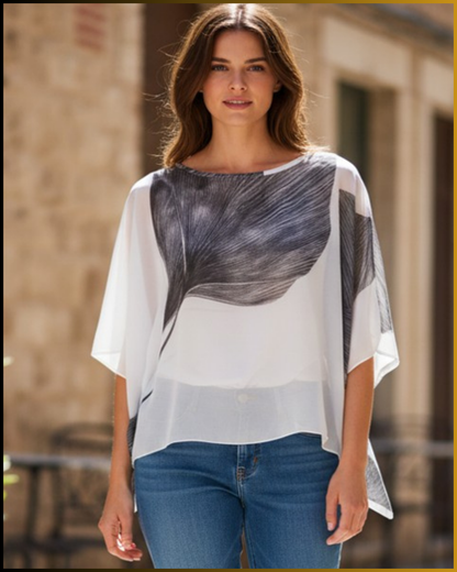 Blusa leggera in seta