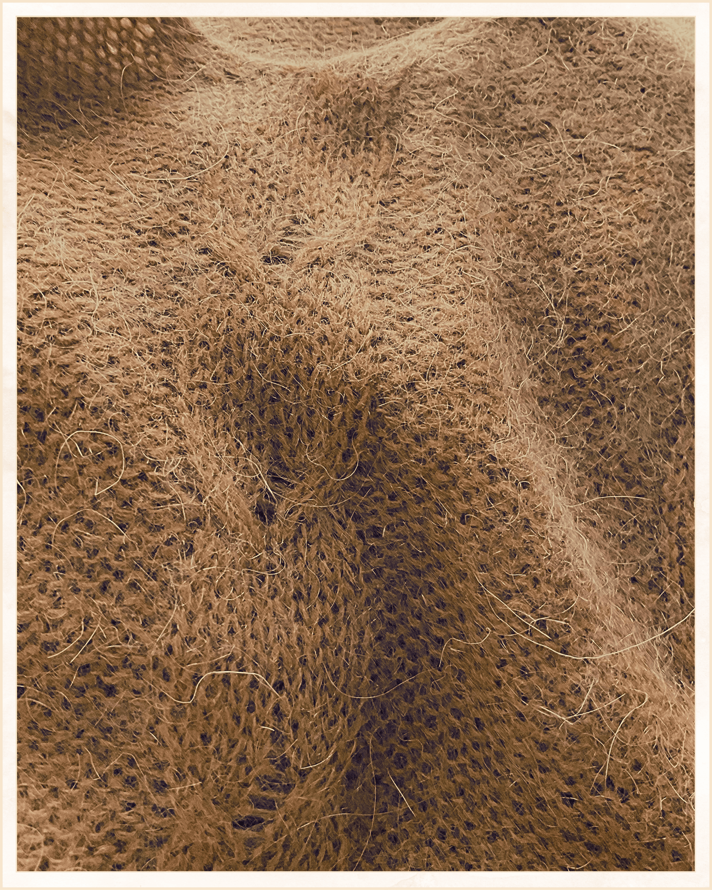 Maglia a trecce in mohair · Linea Essenziale