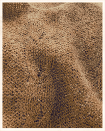 Maglia a trecce in mohair · Linea Essenziale