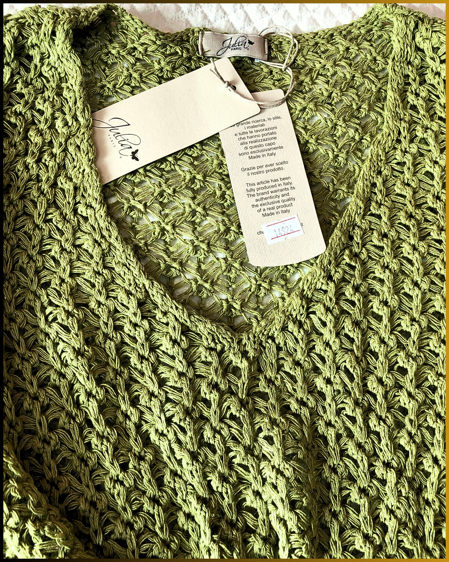 Maglione oversize in cotone con scollo a V